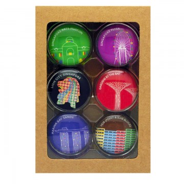 GLASS MAGNET ICONIC ARCHITECTURE (ROUND)
