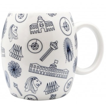 MUG MOTIF NAVY BLUE