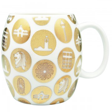 MUG STARBURST GOLD