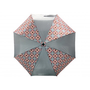 FOLDABLE UMBRELLA PERANAKAN GREY